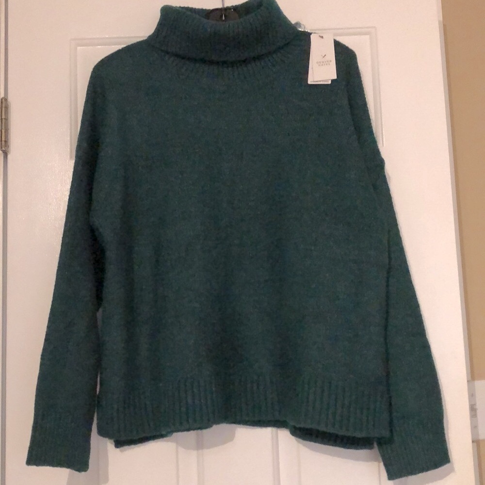 2for$20🟠Women's Green Turtleneck Sweater